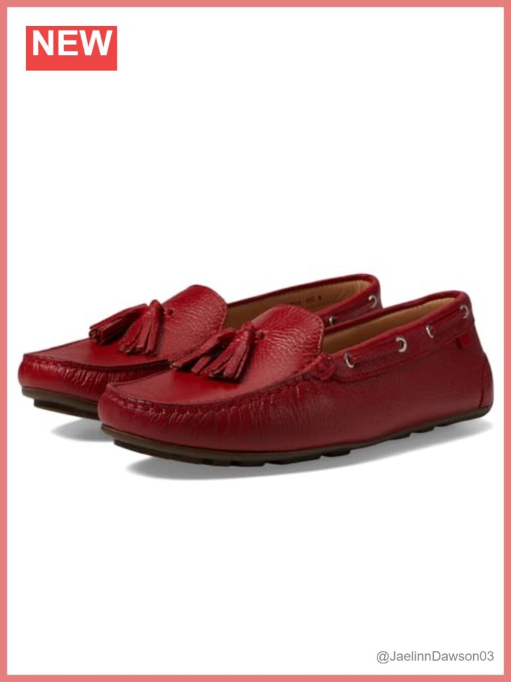 Women's Leather Loafers, Cushioned Insole, Slip-On Driving Shoes